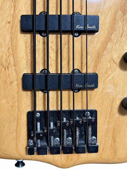 Pre-Owned: 1997 Ken Smith Burner Deluxe 5-String Bass — Natural
