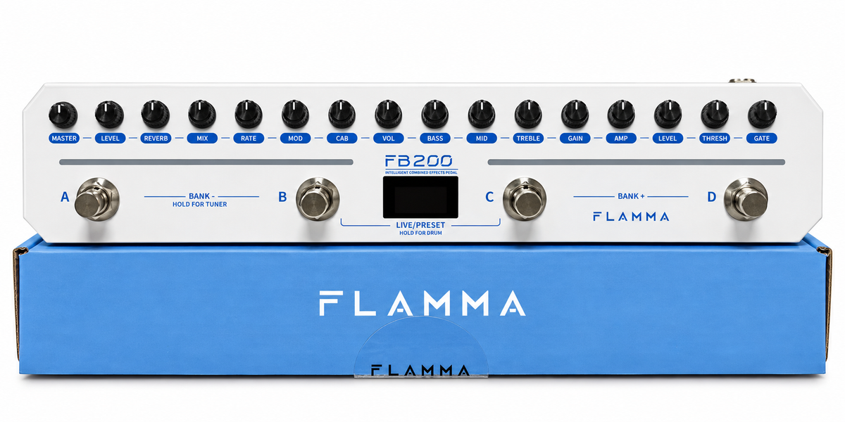 New: FLAMMA FB200 Intelligent Bass Multi-Effects Pedal