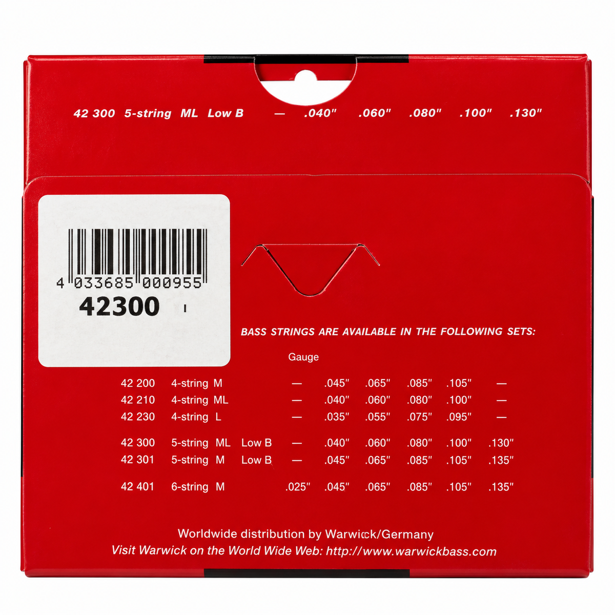 New: Warwick Red Label 5-String Bass Strings – Stainless Steel