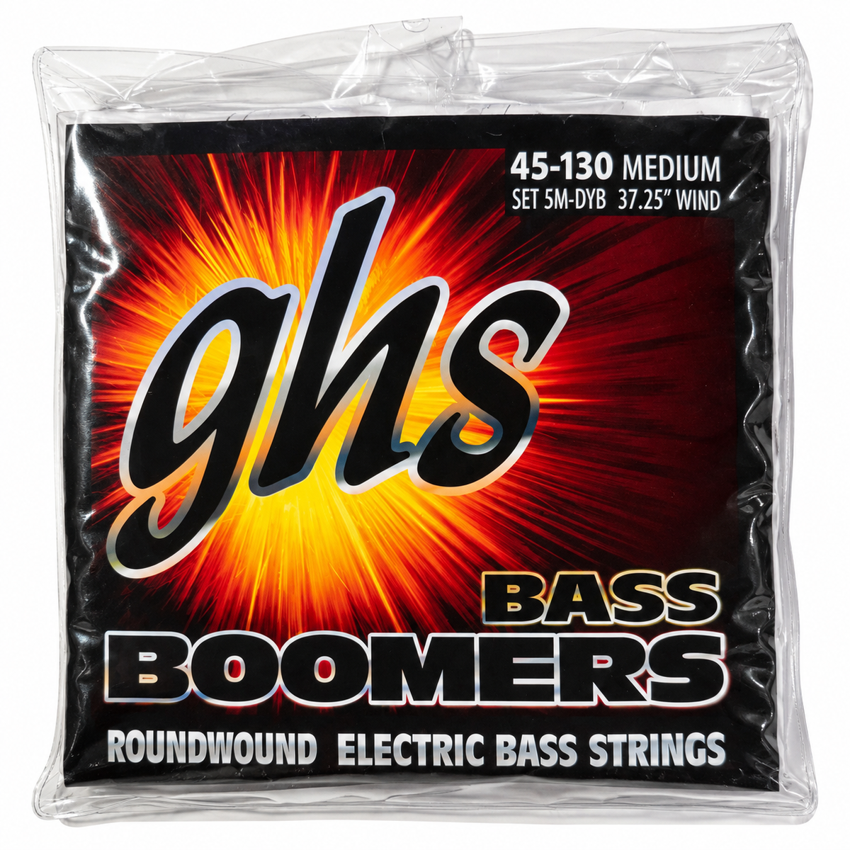 New: GHS Bass Boomers 5-String Bass Strings – Medium 45–130